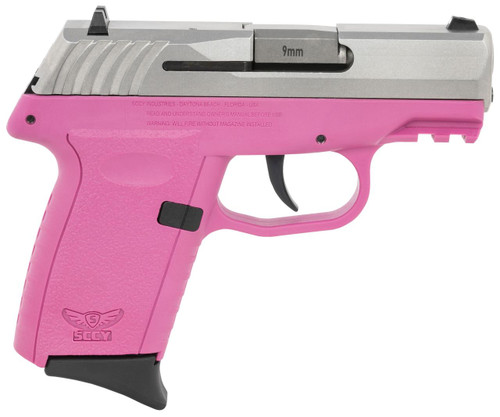 SCCY CPX-2 Gen 3 9mm - 3.1" Barrel - Pink / Stainless - 10 Round