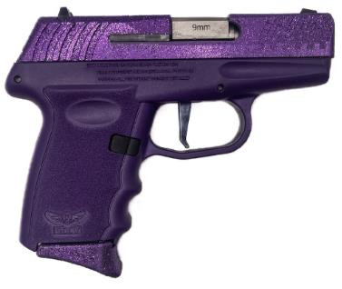 SCCY DVG-1 9mm - 3.1" Barrel - Royal Purple / Glitter - 10 Round