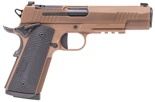 Sig Sauer 1911 X Full 45 ACP - Optics Ready - Night Sights - Coyote / Black - 8 Round