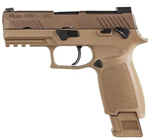 Sig Sauer P320 M18 9mm - 3.90" Barrel - Night Sights - Coyote - 17 Round