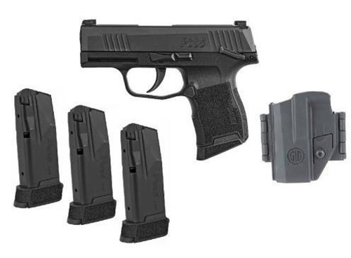 Sig Sauer P365 9mm Tac Pac - 3.1" Barrel - Manual Safety - Optics Ready - Night Sights - Black - 12 Round