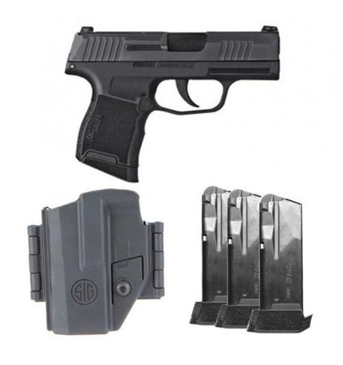 Sig Sauer P365 Tacpac 9mm - 3.1" Barrel - Optics Ready - Night Sights - Black - 12 Round