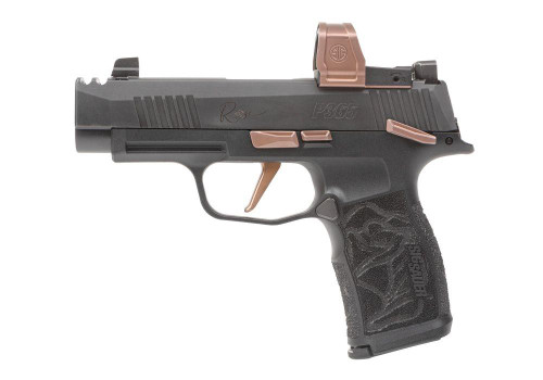 Sig Sauer P365 XL Rose Comp 9mm - RomeoZero Elite - Compensated - Black / Pink - 12 Round