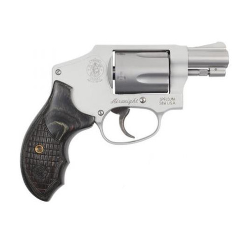Smith & Wesson 642 38 Special - Stainless / Black Croc Textured Wood - 5 Round