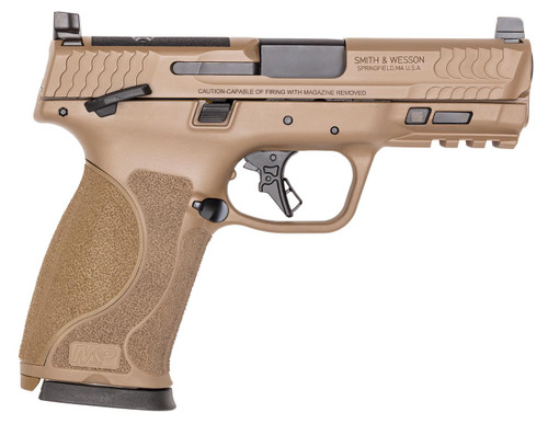 Smith & Wesson M&P 10 M2.0 10mm - 4" Barrel - Thumb Safety - Optics Ready - FDE - 15 Round