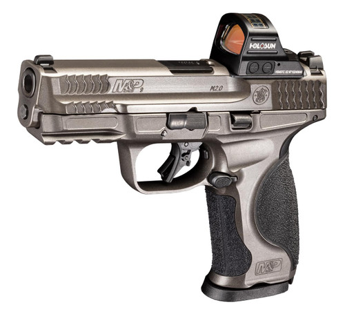 Smith & Wesson M&P M2.0 Metal 9mm - Holosun 407C Red Dot - Gray / Black - 17 Round