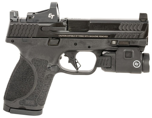 Smith & Wesson M&P9 M2.0 9mm Bundle - 4" Barrel - Includes Crimson Trace Red Dot / Crimson Trace Light - Black - 15 Round