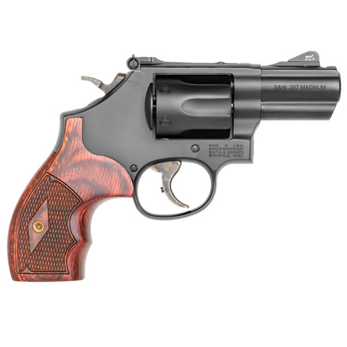 Smith & Wesson Performance Center 19 Carry Comp 357 Magnum - 2.5" Barrel - Night Sights - Wood / Black - 6 Shot