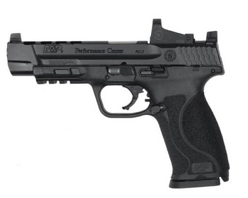 Smith & Wesson Performance Center M&P 9mm - 5" Barrel - Crimson Trace Red Dot - Black / Stainless - 17 Round