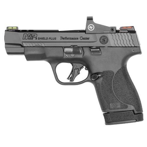 Smith & Wesson Performance Center M&P Shield Plus 9mm - Crimson Trace Red Dot - 4" Ported Barrel - Black - 13 Round