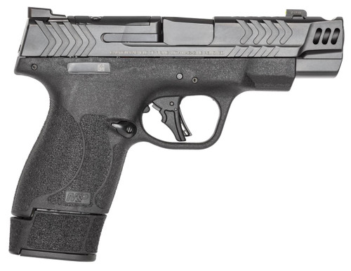 Smith & Wesson Performance Center M&P Shield Plus Carry Comp 9mm - Optics Ready - Night Sights - Ported - Black - 15 Round