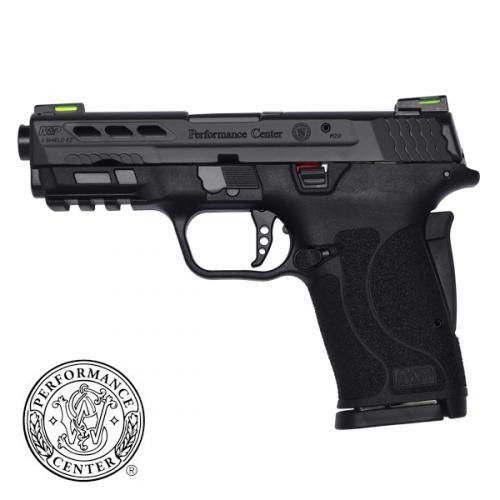Smith & Wesson Performance Center M&P 9 Shield M2.0 EZ 9mm - Ported Barrel - No Thumb Safety - Black - 8 Round