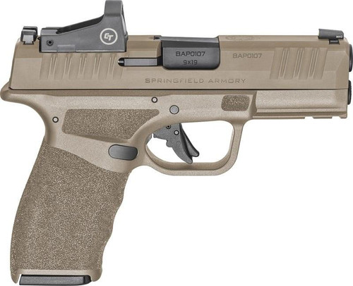 Springfield Armory Hellcat Pro 9mm - 3.7" Barrel - Includes Crimson Trace Red Dot - FDE / Black - 15 Round