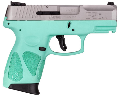 Taurus G2C 9mm - Cyan / Stainless - 12 Round