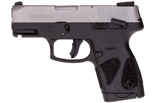 Taurus G2S Stainless 9mm - Black / Stainless Steel - 7 Round