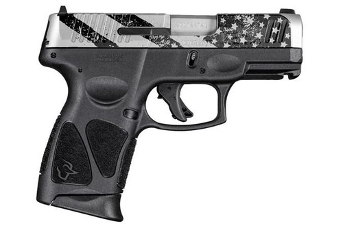 Taurus G3C 9MM - Black / Stainless US Flag Print - 12 Round