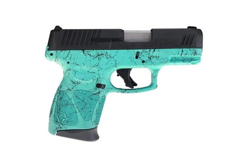 Taurus G3C 9mm - 3.2" Barrel - Cyan Splatter / Black - 12 Round