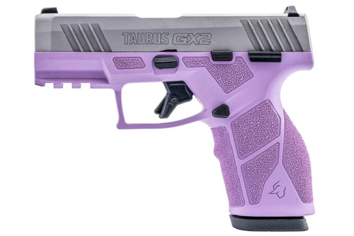 Taurus GX2 9mm - 3.38" Barrel - Light Purple / Stainless Steel - 13 Round