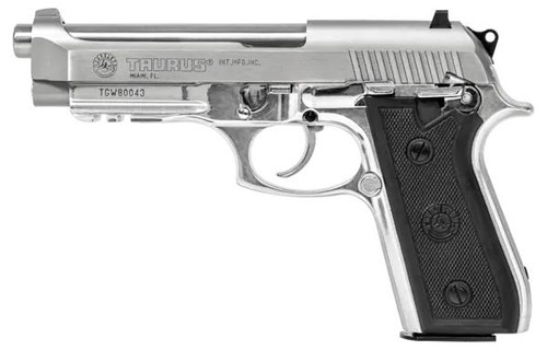 Taurus PT-92 9mm - Stainless / Black - 17 Round