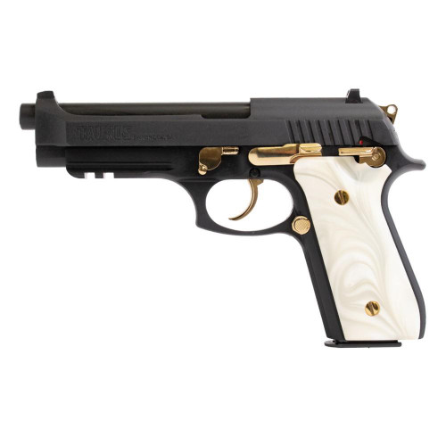 Taurus PT92 9mm - Black / Gold / Pearl - 17 Round