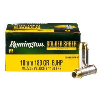 Remington Golden Saber Defense 10mm Auto Ammunition 20 Rounds BJHP 180 Grains