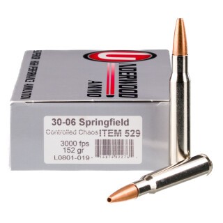 Underwood Ammo .30-06 Springfield Ammunition 20 Rounds Controlled Chaos Copper HP 152 Grain