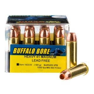 Buffalo Bore Heavy .41 Rem Mag Ammunition 20 Rounds XPB Copper HP 180 Grain