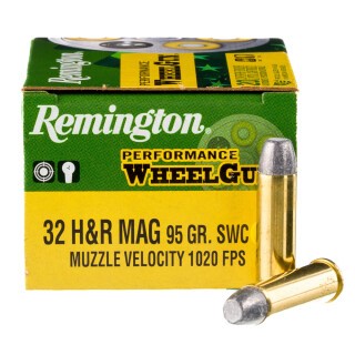Remington Performance WheelGun .32 H&R Magnum Ammunition 20 Rounds SWC 95 Grains