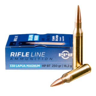 Prvi Partizan PPU .338 Lapua Magnum Ammunition 10 Rounds HPBT 250 Grain