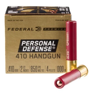 Federal Personal Defense 410 Bore Ammunition 20 Rounds 2-1/2" 000 Buck
