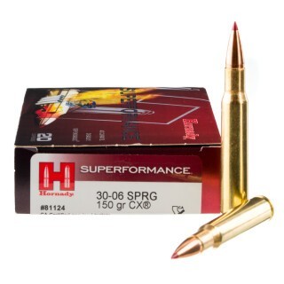 Hornady Superformance .30-06 Springfield Ammunition 20 Rounds CX 150 Grains