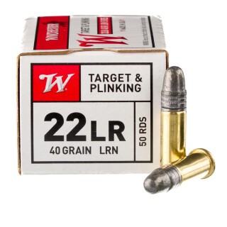 Winchester USA .22LR Ammuntion 50 Rounds LRN 40 Grain