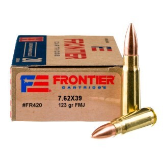 Hornady Frontier 7.62x39 Ammunition 20 Rounds FMJ 123 Grains