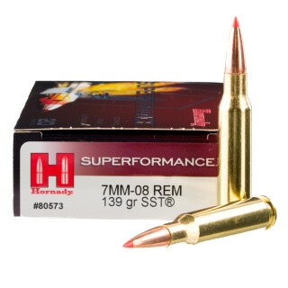 Hornady Superformance 7mm-08 Remington Ammunition 20 Rounds SST 139 Grain