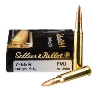 Sellier & Bellot 7x65R Ammunition 20 Rounds FMJ 140 Grain