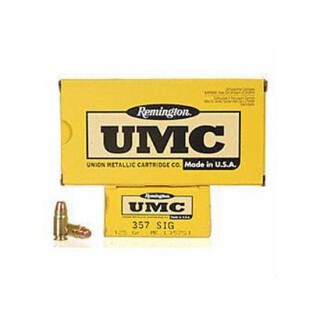 Remington UMC .357 SIG Ammunition 50 Rounds FMJ 125 Grain