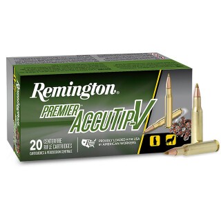 Remington Premier .222 Remington Ammunition 20 Rounds AccuTip-V 50 Grains