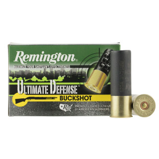 Remington Ultimate Defense 12 Gauge Shotshell 5 Rounds 3" 00 Buck 15 Pellets