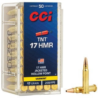 CCI TNT .17 HMR Ammunition 50 Rounds JHP 17 Grain