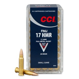 CCI .17 HMR Ammunition 50 Rounds FMJ 20 Grains