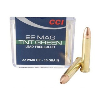 CCI TNT Green .22 WMR Ammunition 50 Rounds JHP 30 Grain
