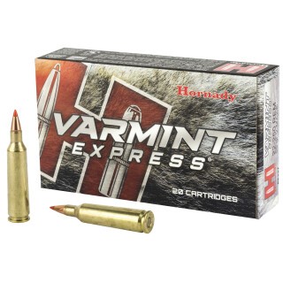 Hornady Varmint Express .22-250 Remington Ammunition 20 Rounds 55 Grain V-Max Polymer Tip Projectile 3680fps