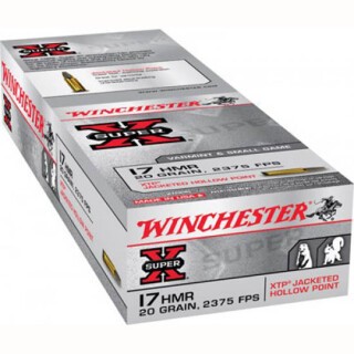 Winchester Super X .17 HMR Ammunition 1000 Rounds, XTP, 20 Grain
