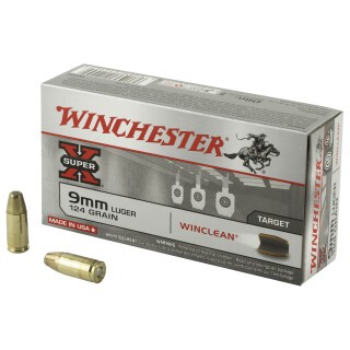 Winchester Super-X 9mm Luger Ammunition 50 Rounds WinClean BEB 124 Grain
