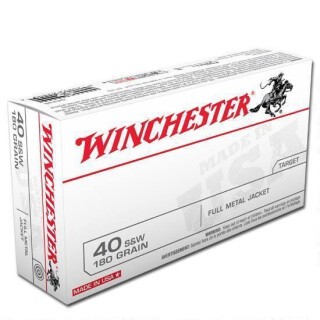 Winchester USA .40 S&W Ammunition 500 Rounds FMJ 180 Grain