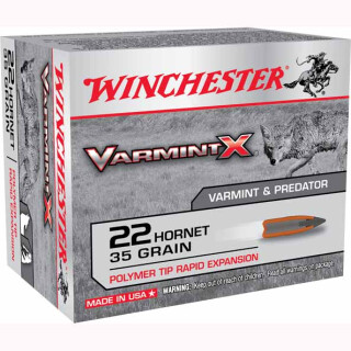 Winchester Varmint X .22 Hornet Ammunition 20 Rounds, PT, 35 Grains