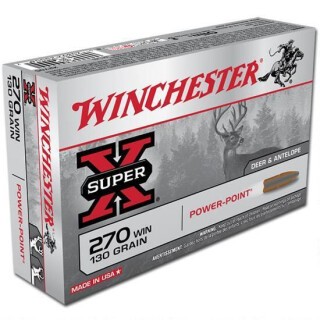 Winchester Super-X .270 Winchester Ammunition 20 Rounds Power-Point JSP 130 Grain