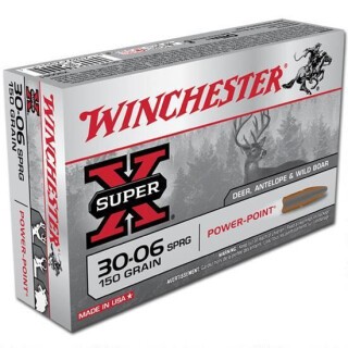 Winchester Super-X .30-06 Springfield Ammunition 20 Rounds Power-Point JSP 150 Grain