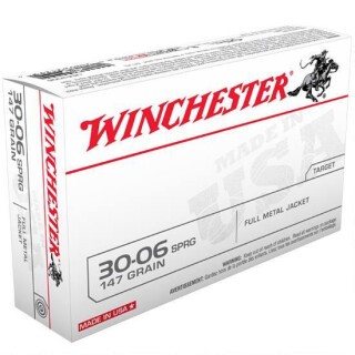 Winchester USA .30-06 Springfield Ammunition 20 Rounds FMJ 147 Grains USA3006