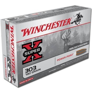 Winchester Power-Point .303 British Ammunition 20 Rounds JSP 180 Grain